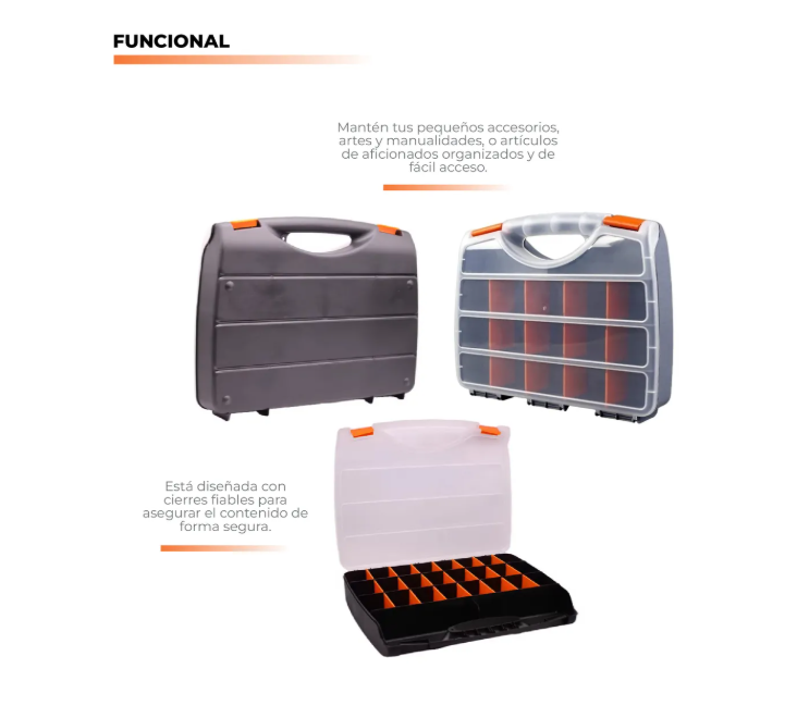 Miniatura 5 de Caja Organizador De Tornillos 16 Compart